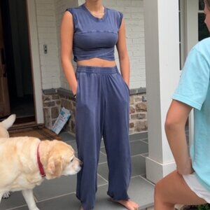 Free People Hot Shot Crossover Navy set - Small